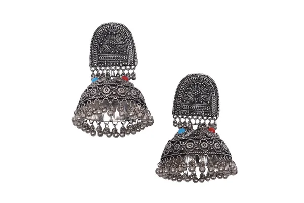 Silver_Alloy_Kundan_Stone_Traditional_Jhumka_For_Women