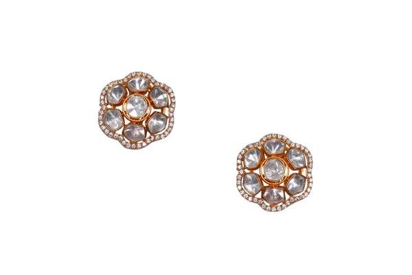 White_Gold_Alloy_Kundan_Cluster_Stud_Earrings_For_Women