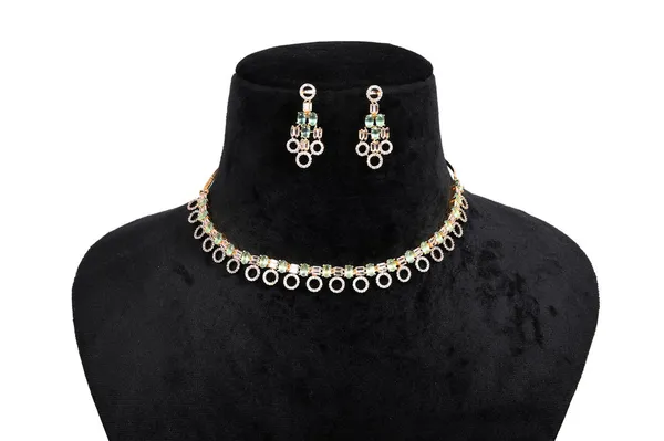 Gold_Alloy_Pastel_Stone_Choker_Necklace_Set_For_Women