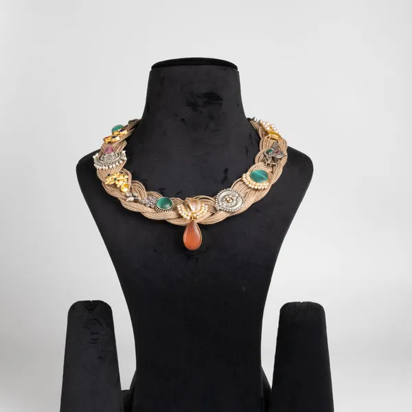 Multicolor_Alloy_Bead_Boho_Necklace_For_Women