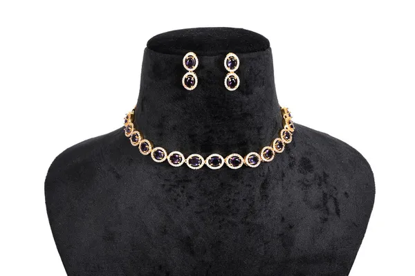 Black_Gold_Alloy_Stone_Oval_Choker_Set_For_Women