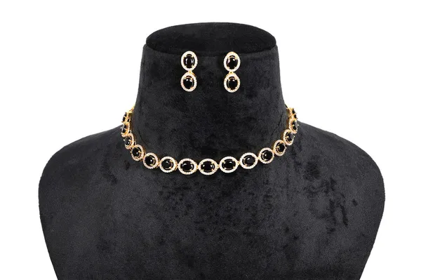 Black_Gold_Alloy_Stone_Oval_Choker_Set_For_Women