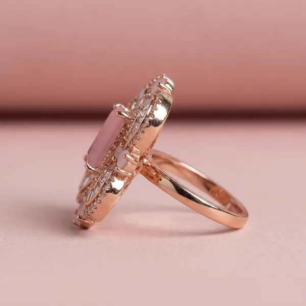 Pink_Alloy_Cubic_Zirconia_Rose_Gold_Filigree_Ring_For_Women