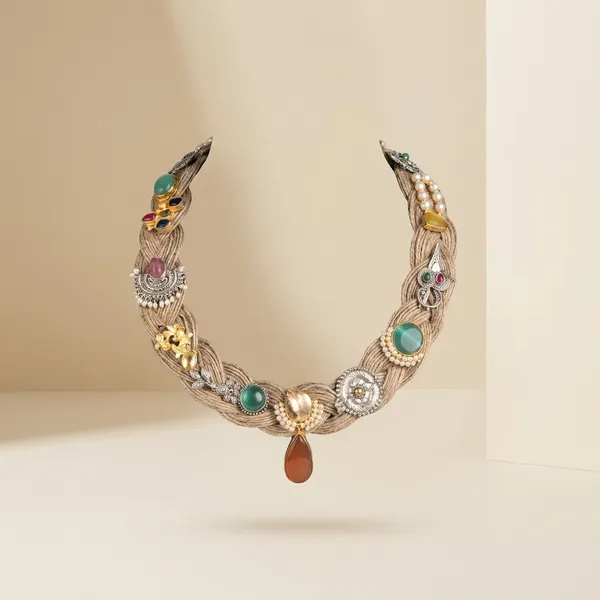 Multicolor_Alloy_Bead_Boho_Necklace_For_Women