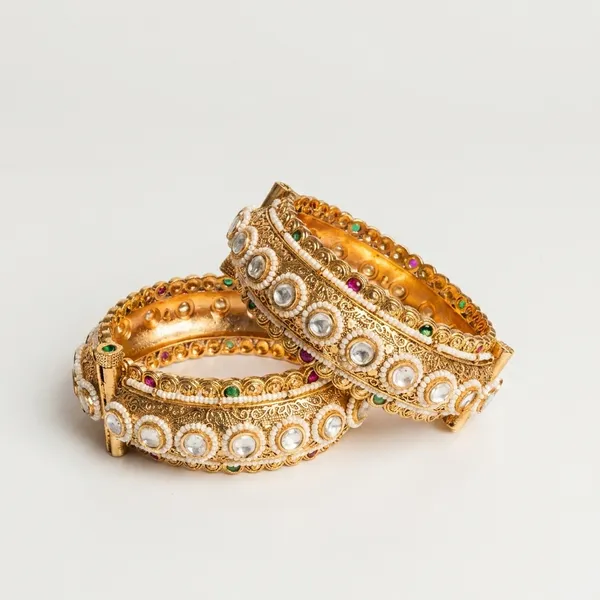 Gold_Alloy_Kundan_Pearl_Bangles_For_Women