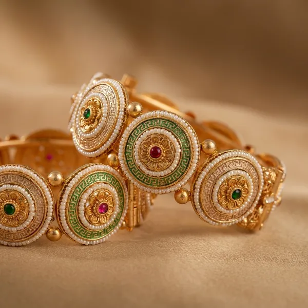 Multicolor_Alloy_Circular_Motif_Bangles_For_Women