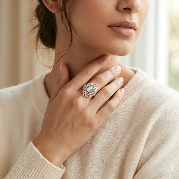 Green_Gold_Alloy_Cubic_Zirconia_Emerald_Stone_Ring_For_Women