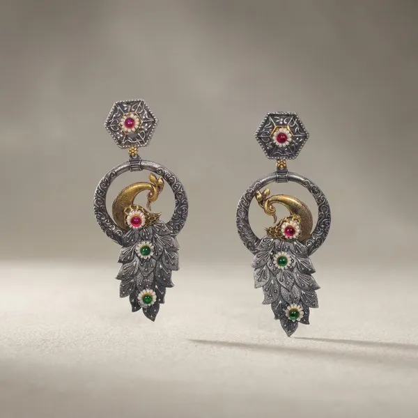 Silver_Gold_Alloy_Kundan_Peacock_Motif_Earrings_For_Women