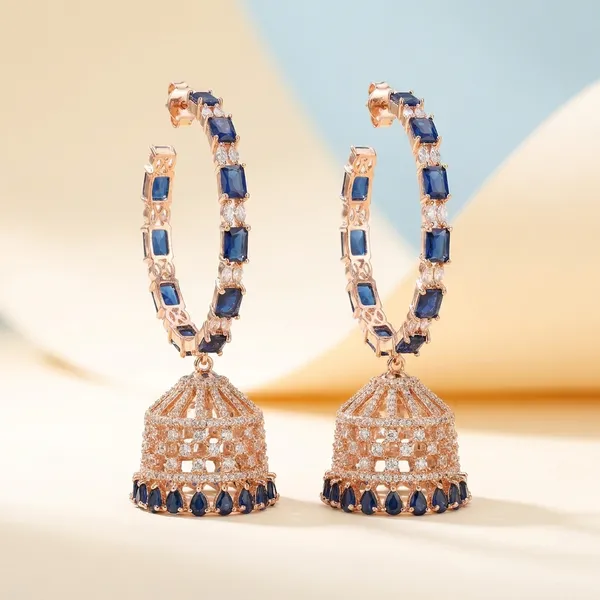Gold_Blue_Alloy_Crystal_Jhumka_Hoop_Earrings_For_Women