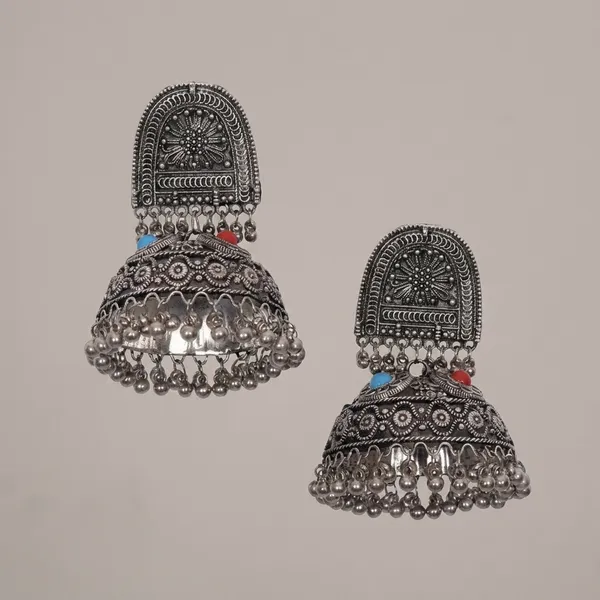 Silver_Alloy_Kundan_Stone_Traditional_Jhumka_For_Women