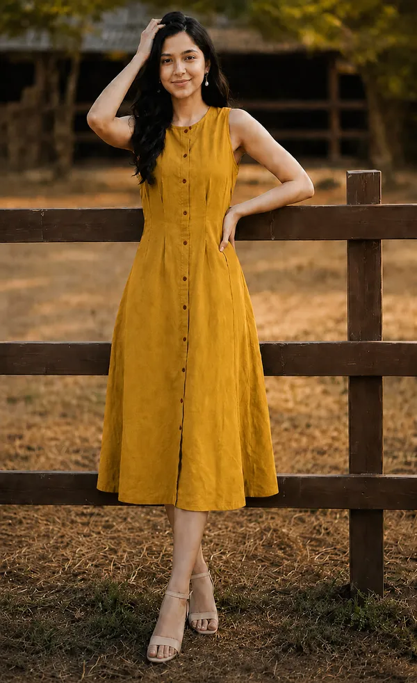 Women's_Sleeveless_A-Line_Midi_Dress_|_Front_Button_|_Soft_Cotton_Blend_Casual_Dress
