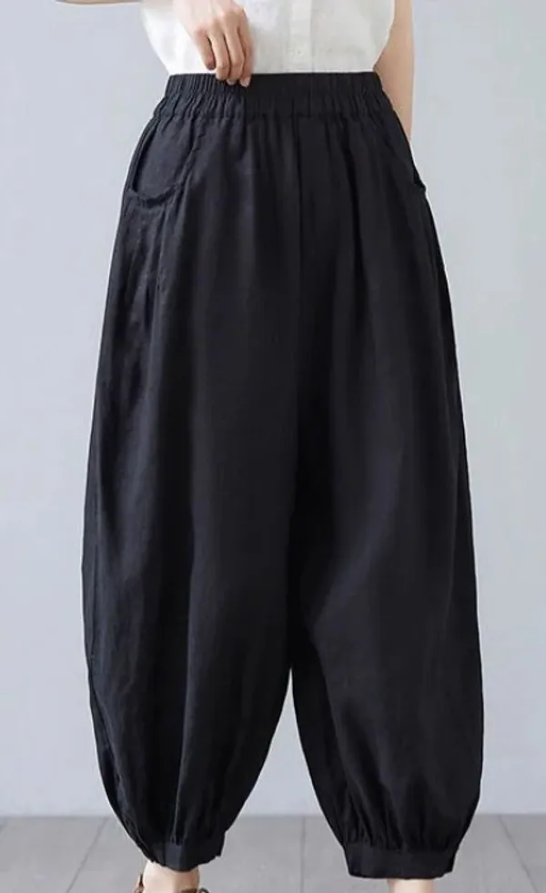 Women_Black_Plazzo_Cotton