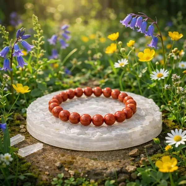 Natural_Red_Jasper_Bracelet_for_Men_&_Women_|_Grounding,_Strength_&_Confidence_Crystal_Bracelet_|_Genuine_Red_Jasper_Healing_Stone_Bracelet_for_Emotional_Stability,_Courage_&_Positive_Energy