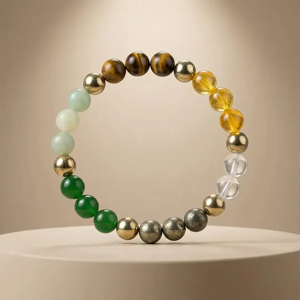 Dhanyog_Bracelet_for_Men_&_Women_|_Citrine,_Tiger_Eye,_Green_Aventurine,_Green_Jade,_Pyrite_&_Sphatik_Crystal_Bracelet_|_Wealth,_Prosperity,_Success_&_Positive_Energy_Bracelet_|_Handmade_Gemstone_Jewelry