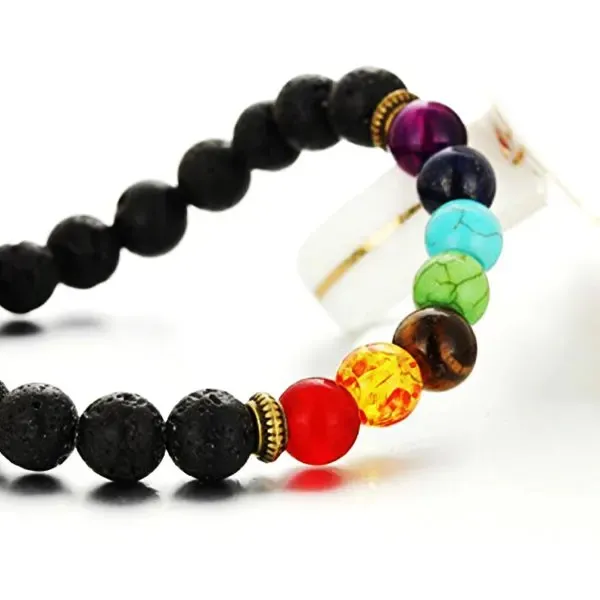 7_Chakra_Black_Lava_Stone_Bracelet_for_Men_&_Women_|_Natural_Healing_Crystal_Beaded_Bracelet_|_Chakra_Balancing,_Protection,_Meditation_&_Positive_Energy_Bracelet_|_Handmade_Stretch_Spiritual_Wellness_Jewelry