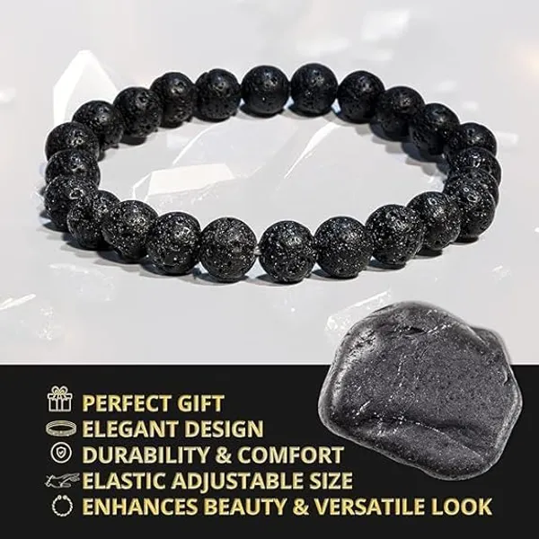 7_Chakra_Rudraksha_&_Black_Lava_Stone_Bracelet_Combo_for_Men_&_Women_|_Spiritual_Protection,_Chakra_Balancing_&_Positive_Energy_Bracelet_Set_|_Handmade_Healing_Crystal_Jewelry