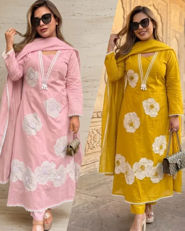 Pink_Anarkali_Embroidery_Patch_Work_Kurta_Pant_with_Dupatta_Set