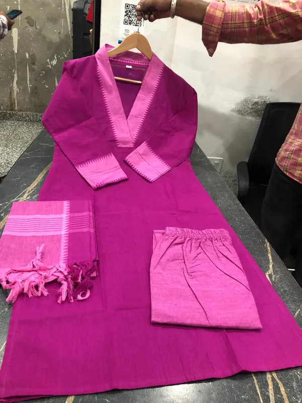 Beautiful_pink_South_Cotton_Kurta_set