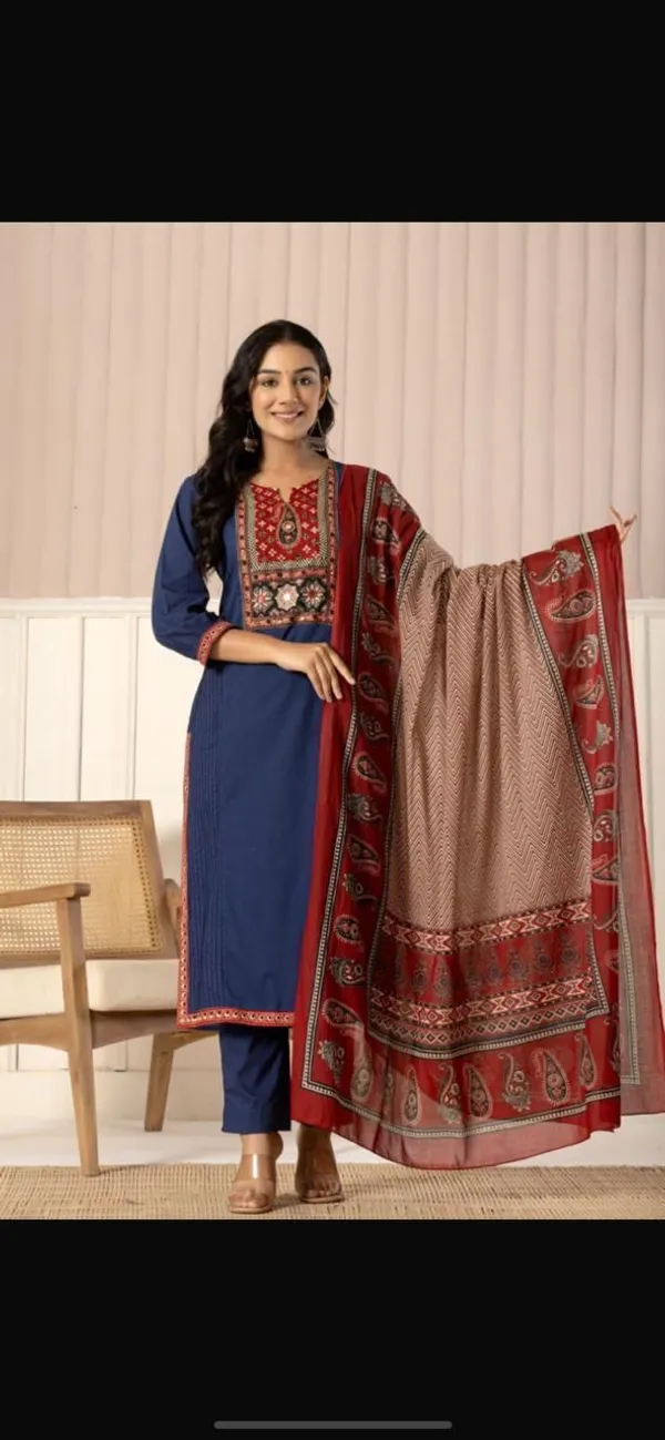 Blue_Heavy_Cotton_Suit_Set_with_Dupatta
