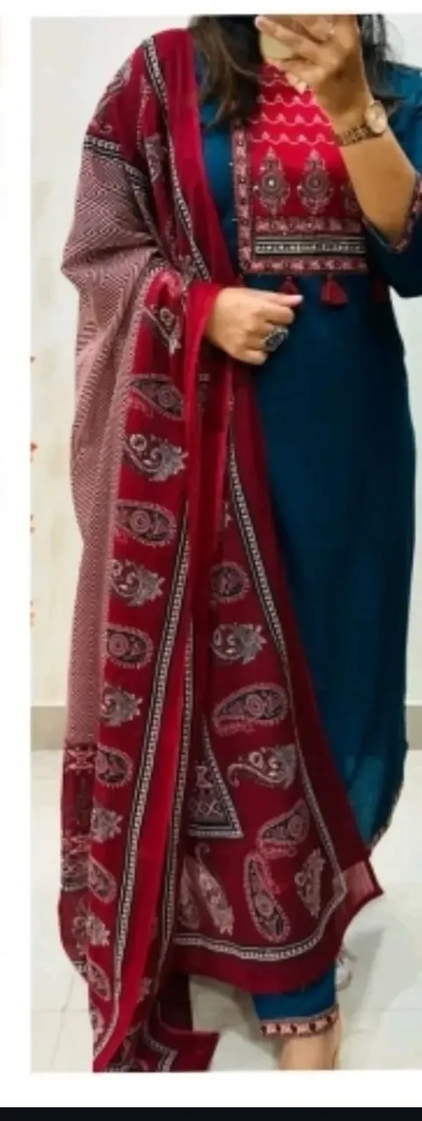 Blue_Heavy_Cotton_Suit_Set_with_Dupatta