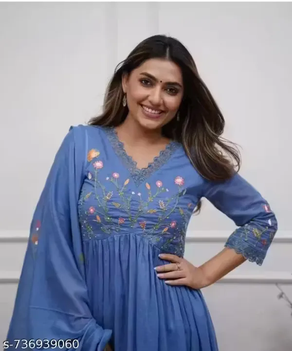 Blue_Pure_Cotton_Kurta_and_Pants_with_Dupatta