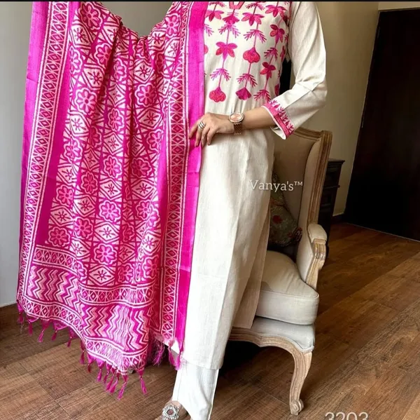 Cotton_Handloom_Kurta_Pant_Set