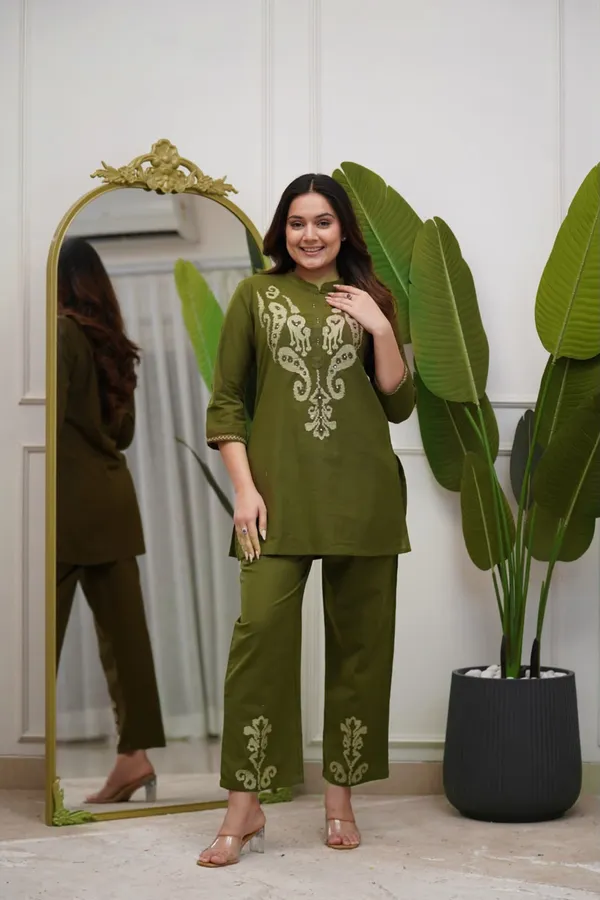 Elegant_Olive_Green_Cotton_Cord_Set