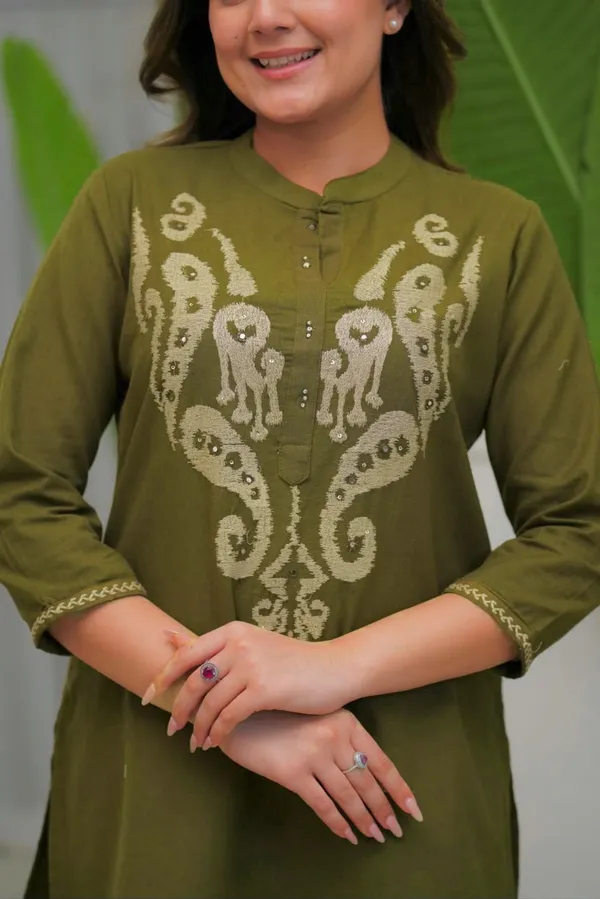 Elegant_Olive_Green_Cotton_Cord_Set