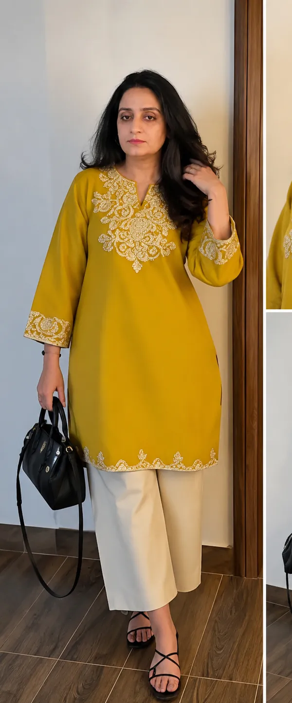 Yellow_White_Cotton_Embroidered_Kurta_&_Pant_Set