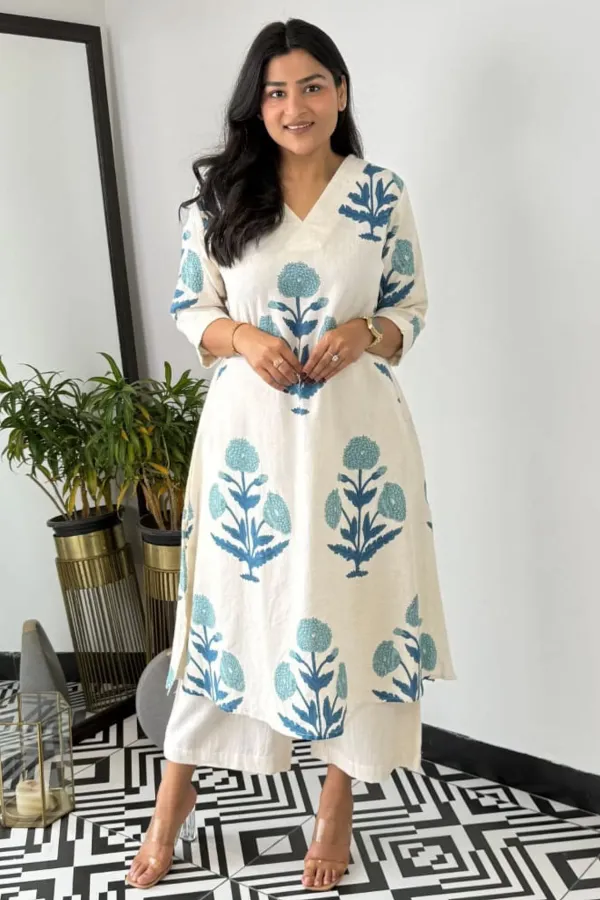 Floral_Cream_Cotton_Co-ord_Set