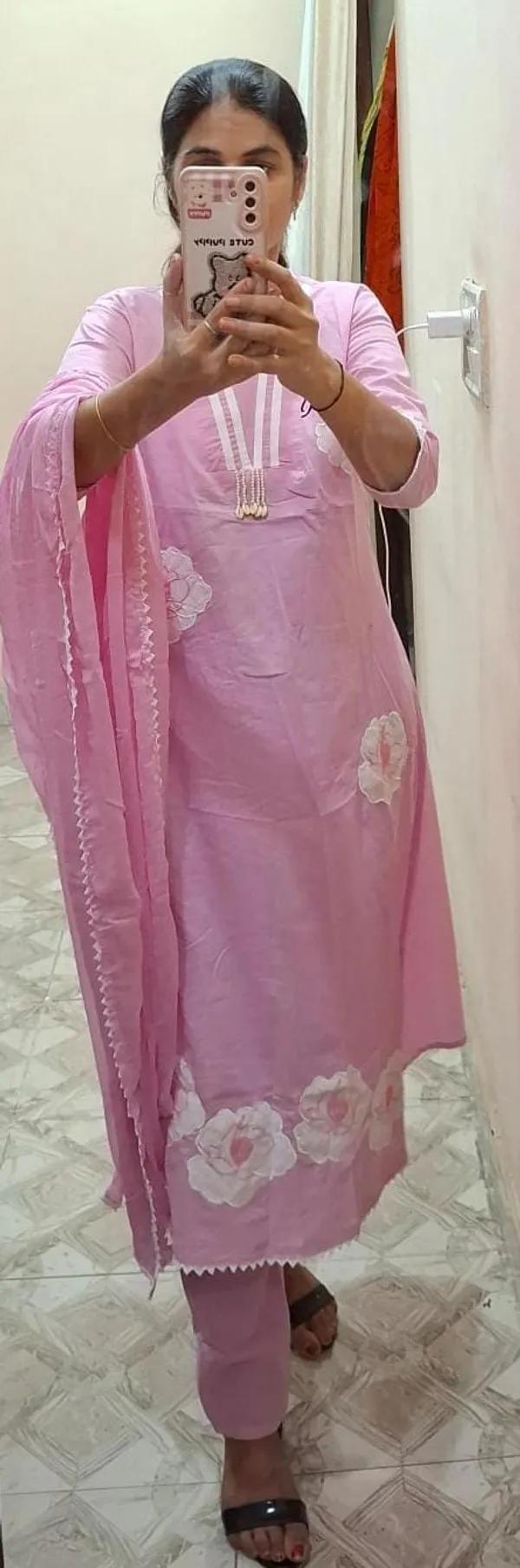 Pink_Anarkali_Embroidery_Patch_Work_Kurta_Pant_with_Dupatta_Set