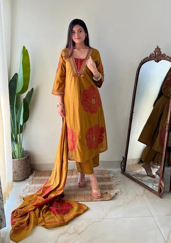 Heavy_Embroidered_A-Line_Cotton_Kurti_Set