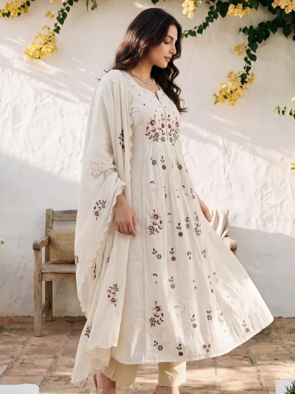 OFF_WHITE_COLOR_ANARKALI_EMBROIDERY__KURTA_PANT_WITH_DUPPATA_SET_