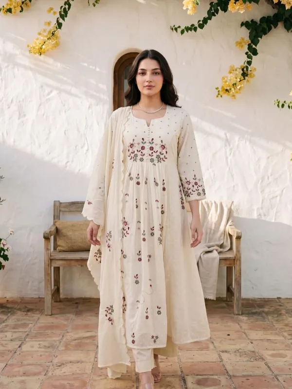 OFF_WHITE_COLOR_ANARKALI_EMBROIDERY__KURTA_PANT_WITH_DUPPATA_SET_