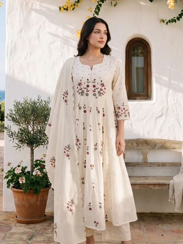 OFF_WHITE_COLOR_ANARKALI_EMBROIDERY__KURTA_PANT_WITH_DUPPATA_SET_