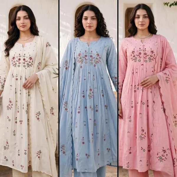 PINK_COLOR_ANARKALI_EMBROIDERY__KURTA_PANT_WITH_DUPPATA_SET_