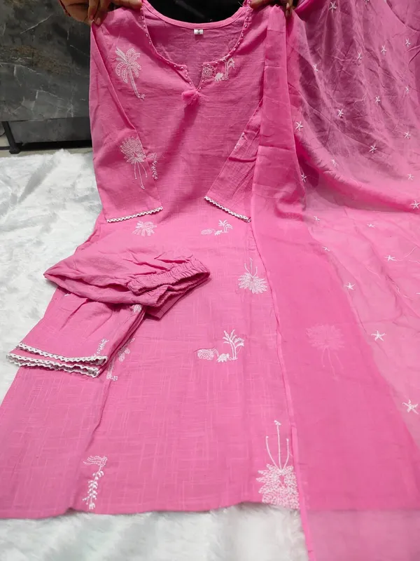 Premium_Cotton_Full_Embroidered_Kurta_Set_with_Cotton_Slub_Pant