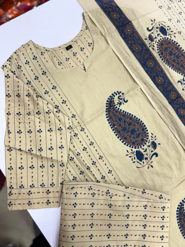 Premium_Cotton_Kurti_Pant_Dupatta_Set