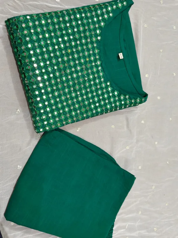 Stylish_Green_Mirrored_Cotton_Co-Ord_Set