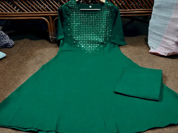 Stylish_Green_Mirrored_Cotton_Co-Ord_Set