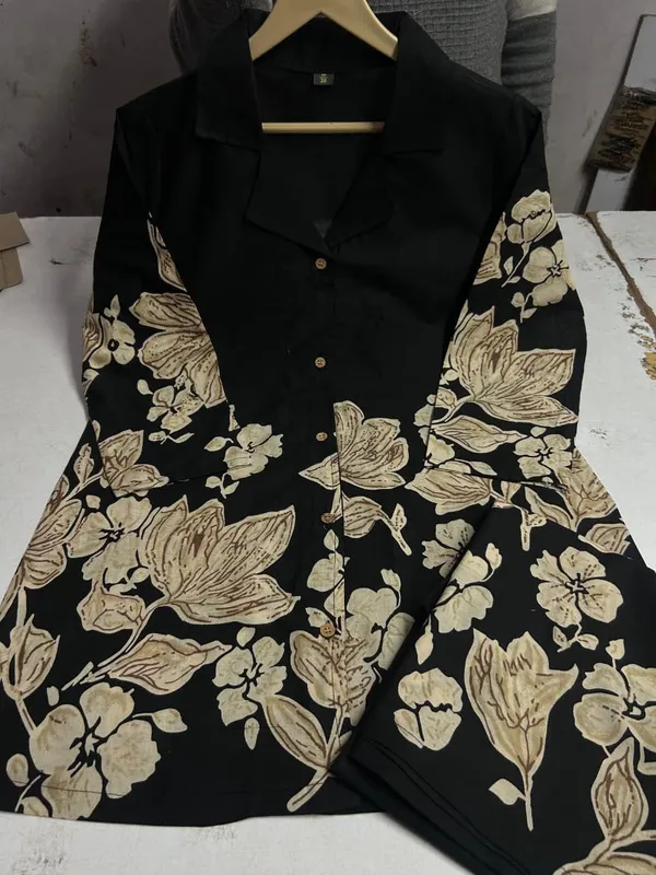 Women's_Black_Floral_Chanderi_Co-Ord_Set