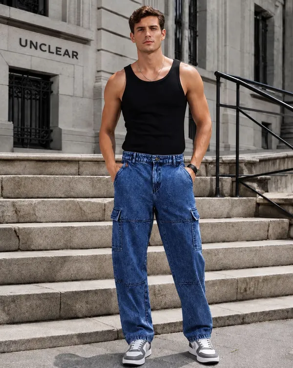MEN_DENIM_CARGO_JEANS