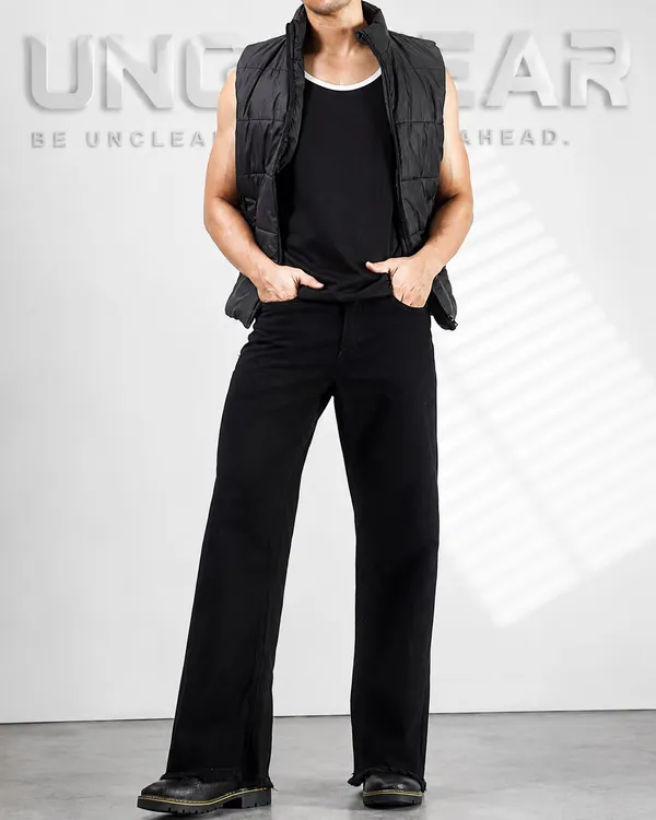 Men’s_Black_Bootcut_Raw-Hem_Jeans