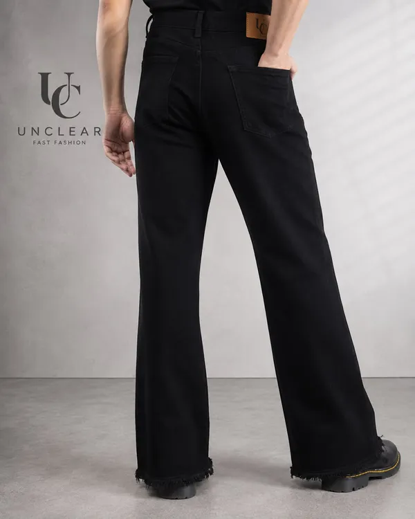 Men’s_Black_Bootcut_Raw-Hem_Jeans