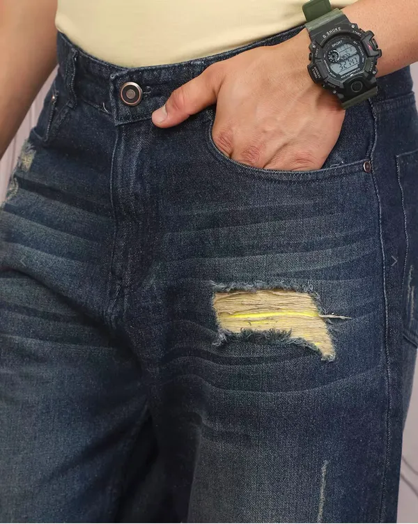UNCLEAR_Dark_Indigo_Distressed_LOOSE_FIT_Jeans
