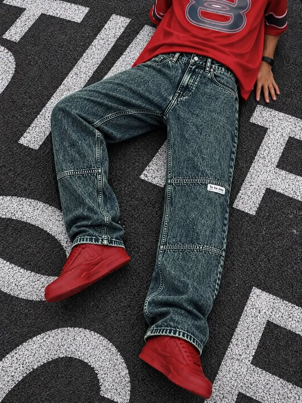 UNCLEAR_RELAXED_FIT_DENIM_PISTA_GREEN