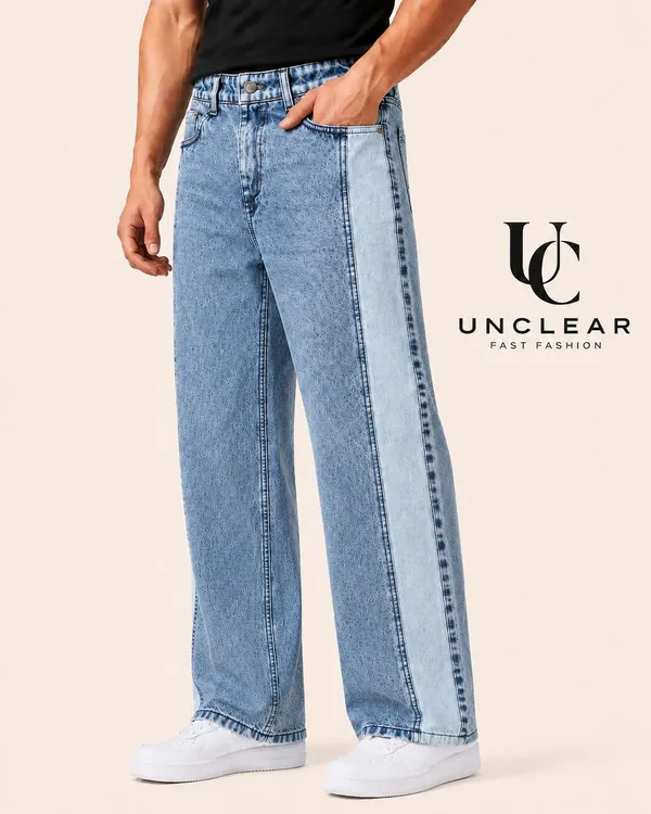UNCLEAR_Light_Blue_Wide-Leg_Jeans
