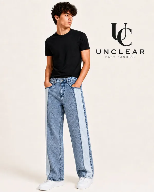 UNCLEAR_Light_Blue_Wide-Leg_Jeans