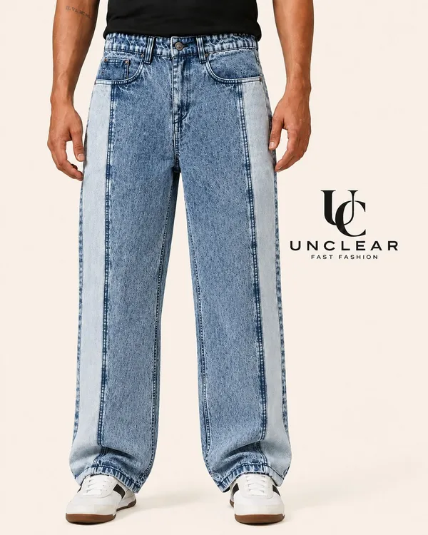 UNCLEAR_Light_Blue_Wide-Leg_Jeans