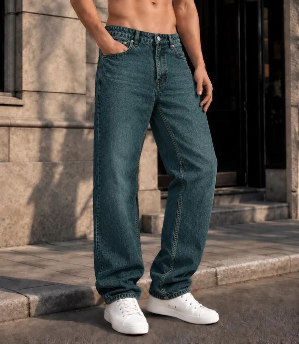 UNCLEAR_RELAXED_FIT_DENIM_PISTA_GREEN_MJ-0013